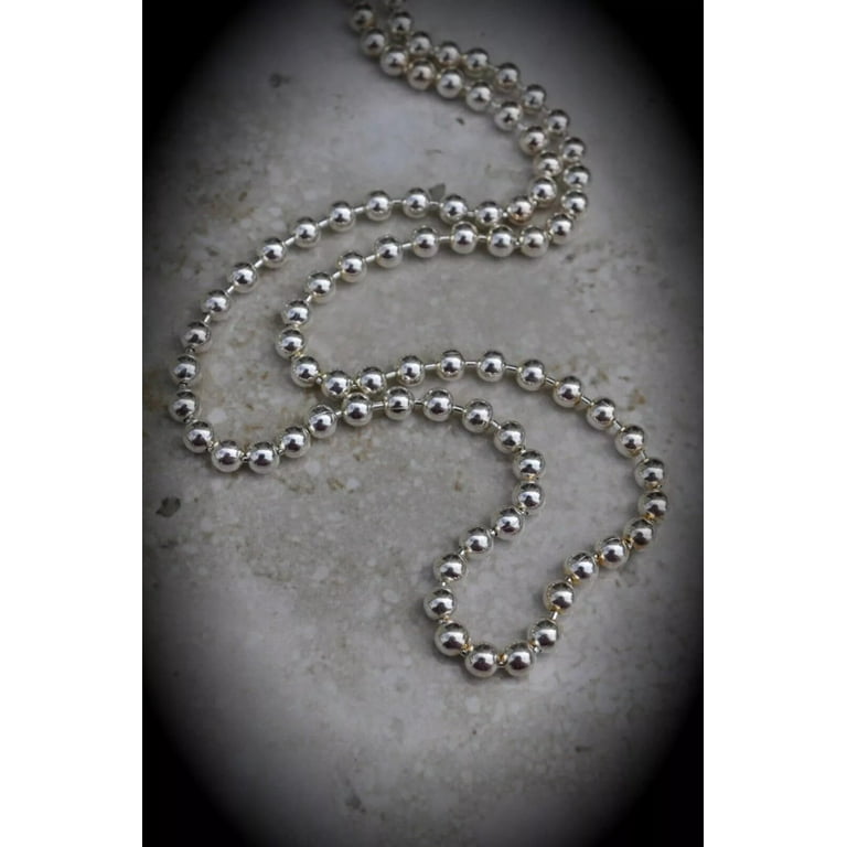 Black Rhodium Bead Pallini Ball Chain Necklace Black Rhodium Bead Pallini Ball Chain Necklace