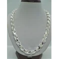 thumbnail image 1 of Solid 925 Sterling Silver Italian Rope Chain Mens Necklace 9mm - Diamond Cut, 1 of 2