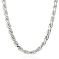 thumbnail image 1 of Solid 925 Sterling Silver Italian Rope Chain Necklace 16"-30", 1 of 7