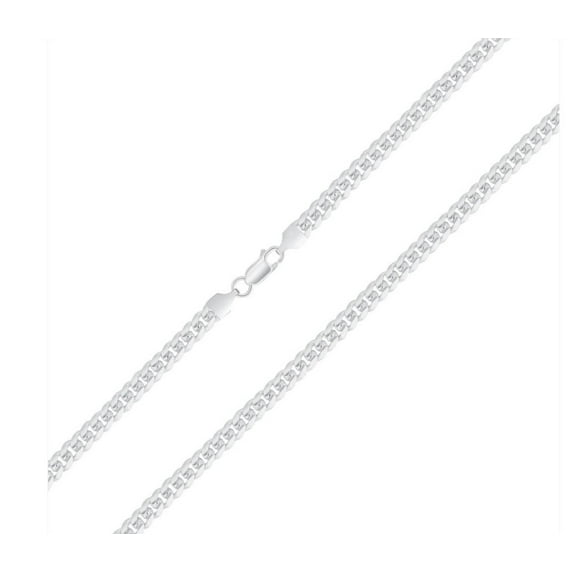 Solid 925 Sterling Silver 26” 2.5mm Miami Cuban Link Chain Necklace Italy for Men & Women, All Ages MST