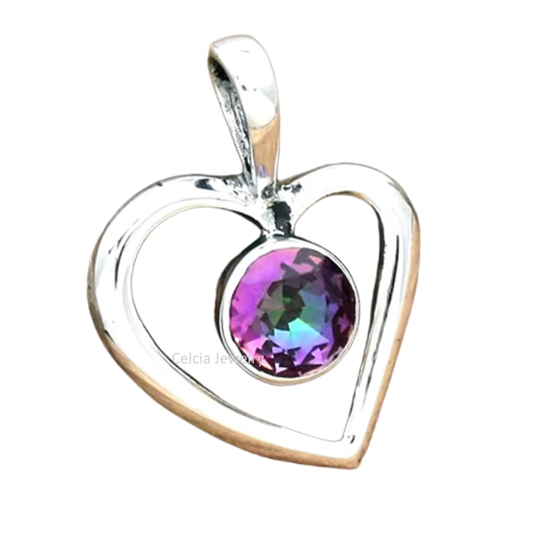 Solid 925 Sterling Silver Pendant For Men Women, Genuine Mystic