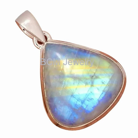 Solid 925 Sterling Silver Pendant For Women & Men, June Birthstone, Bridesmaid Gift Pendant, Moonstone, Gemstone Pendant, Christmas Gift For Her Or Him