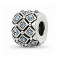 thumbnail image 1 of Solid 925 Sterling Silver Reflections December CZ Cubic Zirconia Swarovski Crystal Bead (8.2mm x 10.9mm), 1 of 3