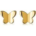 thumbnail image 1 of Solid 925 Sterling Silver Tiny Butterfly Earrings Studs for Women Teens Tiny Studs Earrings, 1 of 12