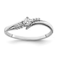 thumbnail image 1 of Solid 925 Sterling Silver and CZ Cubic Zirconia Anniversary Ring Band Size 8, 1 of 4