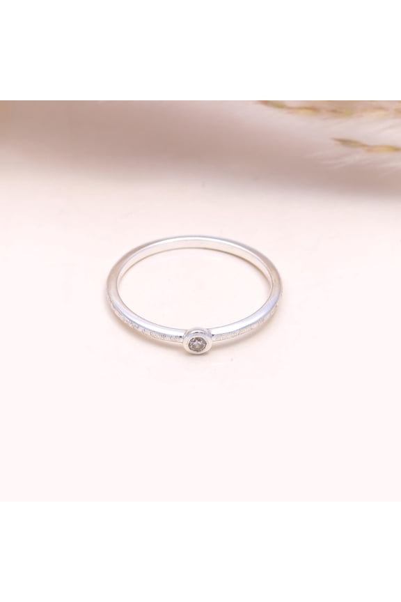 Solid 925 sterling Silver Ring with Quartz Stone Handmade ,Birthday Gift, Gift for her.