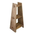 thumbnail image 1 of Solid Acacia Wood 3 Tier A-Frame Bookcase, 1 of 5