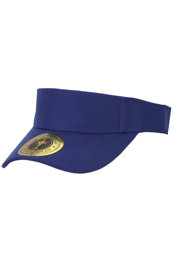 Solid Adjustable Blank Visor, Royal