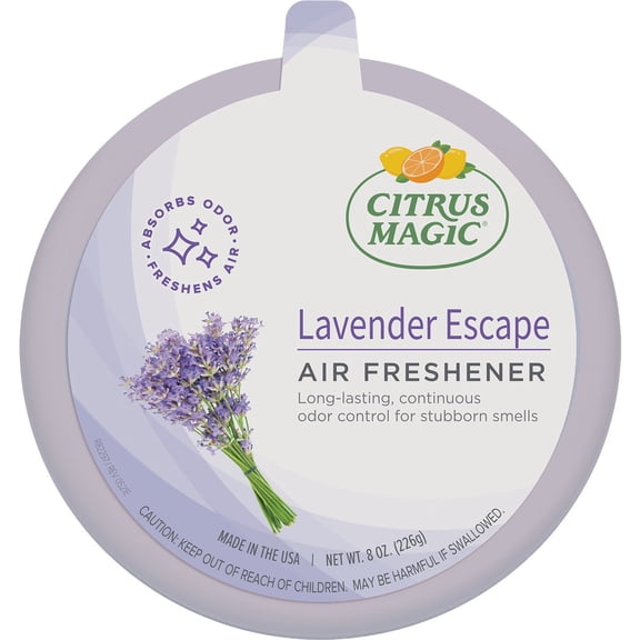 Citrus Magic Solid Air Freshener Lavender Escape - Odor Eliminating - 8 oz