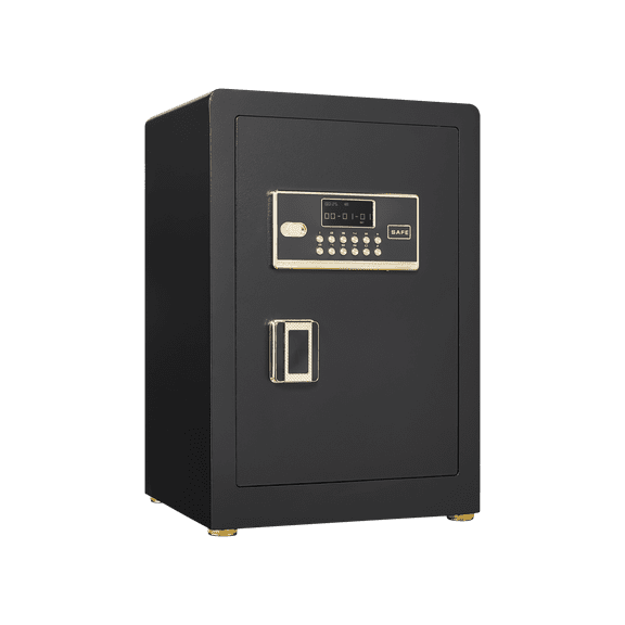 Solid Alloy Steel Office Hotel Home Safe, Security Digital Safes Box with Electronic Keypad, Spare Key, Smart Alert, Mute Mode, Anti-Theft Safe for Document Money Valuable