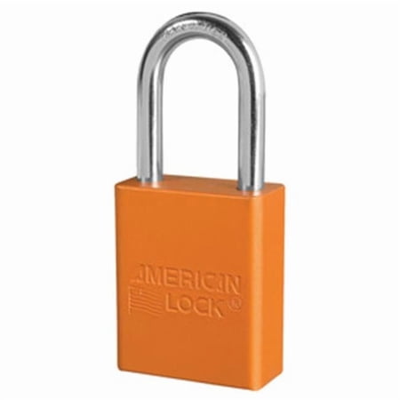 Solid Aluminum Padlocks - Orange Safety Lock-Out Padlock keyed Different