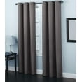 thumbnail image 1 of Solid Amy Thermal Blackout Window Curtain With Shiny Back To Reflect Sunlight! (95" Long, Dark Gray), 1 of 1