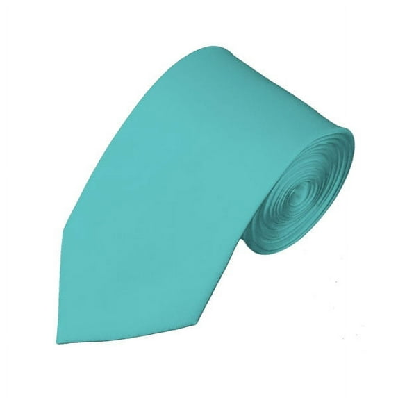 Solid Aqua Green Slim Men's Necktie