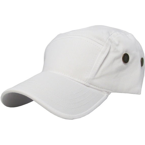 Solid Army Cap Five Panel Hat Adjustable Strap Back