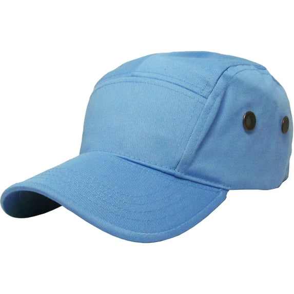 Solid Army Cap Five Panel Hat Adjustable Strap Back