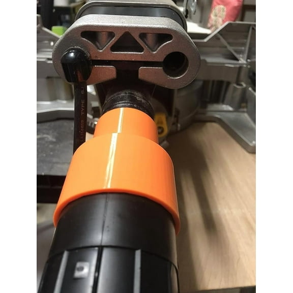 [Solid Art LLC ] Dust Port Adaptor/Reducer  Fits 1 5/8OD Saw Dust Ports and 2.25 OD shop vac. (Compatible with DEWALT DWS715, DWS716, DWS779, DWS780 Miter Saws and CRAFTSMAN CMXEVBE17607 Shop vac)