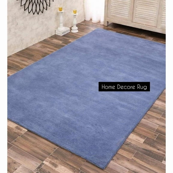 Solid Baby Purple Hand-Tufted Rug – 8x10 – Thick and Durable Indoor Carpet