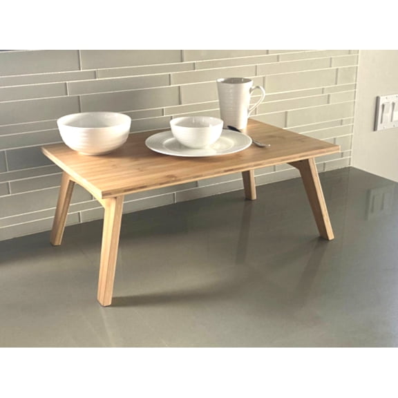 Solid Bamboo Snap Laptop Bed Tray