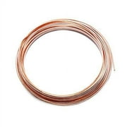 Solid Bare Copper Wire Half Round, Bright, Dead Soft 50 FT, Choose from 12, 14, 16, 18 Gauge