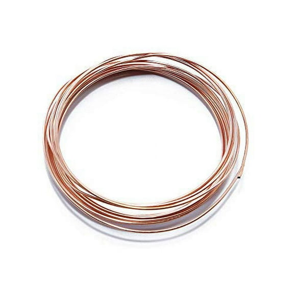 Solid Bare Copper Wire Round, Bright, Dead Soft & Half Hard 1 OZ. Choose from 10, 12, 14, 16, 18, 20, 22, 24, 26, 28, 30 Gauge