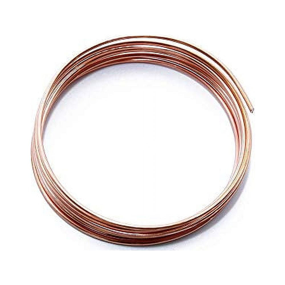Copper Wire 14 Gauge, Dead Soft, Round (10 ft coil)