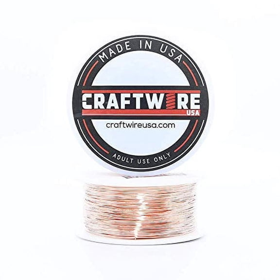 Solid Bare Copper Wire Round, Bright, Dead Soft, Half Hard 100 Feet, Choose from 10, 12, 14, 16, 18, 20, 22, 24, 26, 28, 30 Gauge