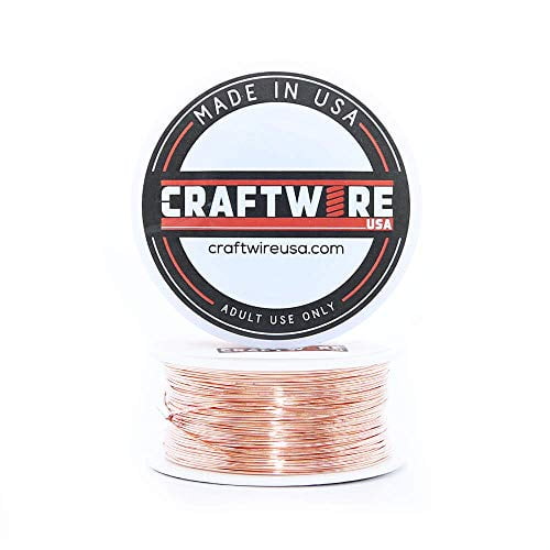 Solid Bare Copper Wire Round, Bright, Dead Soft, Half Hard 100 Feet, Choose from 10, 12, 14, 16, 18, 20, 22, 24, 26, 28, 30 Gauge
