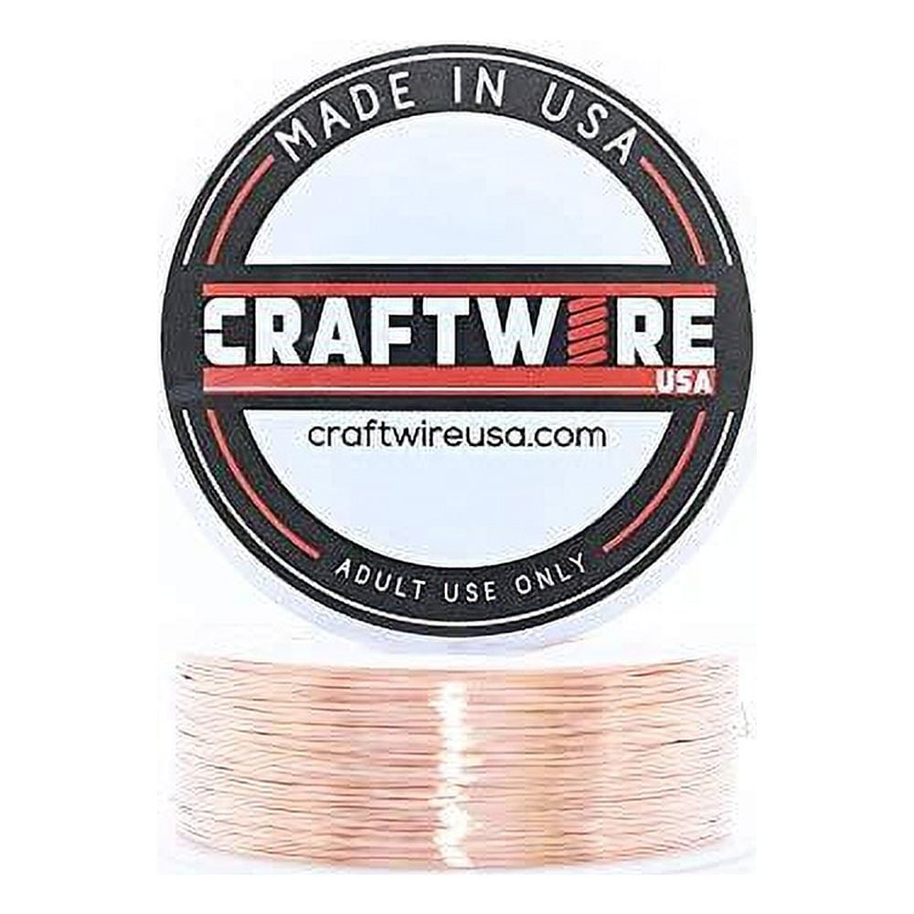 Solid Bare Copper Wire Round, Bright, Dead Soft, Half Hard 2 LB, Choose from 10, 12, 14, 16, 18, 20, 22, 24, 26, 28, 30 Gauge