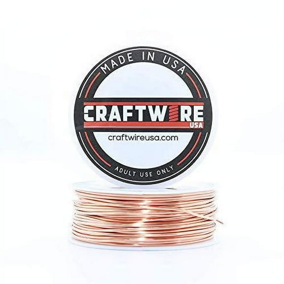 Solid Bare Copper Wire Round, Bright, Dead Soft, Half Hard 2 LB, Choose from 10, 12, 14, 16, 18, 20, 22, 24, 26, 28, 30 Gauge