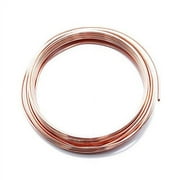 Solid Bare Copper Wire Round, Bright, Dead Soft & Half Hard 25 Feet, Choose from 10 to 30 Gauge