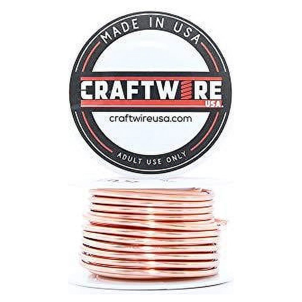 Solid Bare Copper Wire Round, Bright, Dead Soft & Half Hard 5 LB, Choose from 10, 12, 14, 16, 18, 20, 22, 24, 26, 28, 30 Gauge