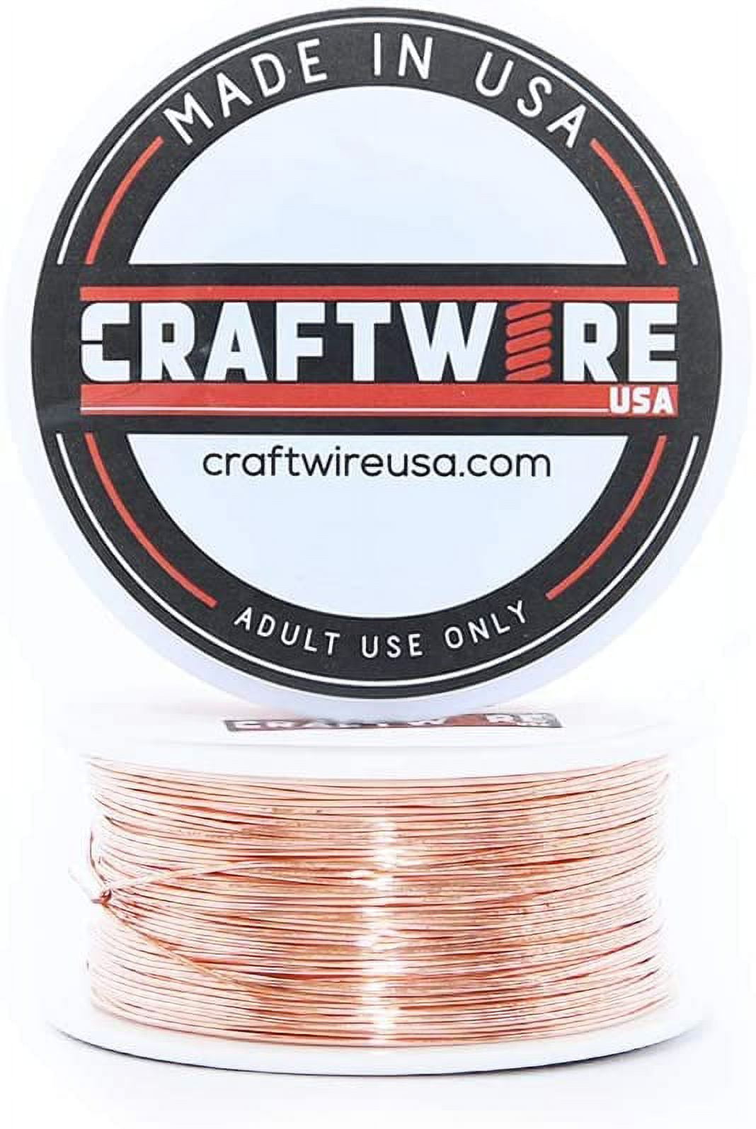 Solid Bare Copper Wire Round, Bright, Dead Soft & Half Hard 25 Feet, Choose  from 10 to 30 Gauge 