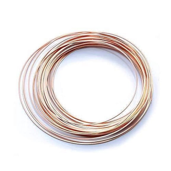 Solid Bare Copper Wire Square, Bright, Dead Soft 5 FT, Choose from 12, 14, 16, 18 Gauge