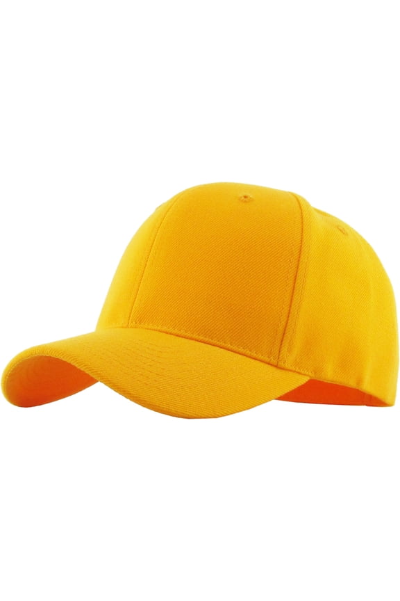 Solid Baseball Cap Velcro Adjustable Closure Plain Dad Hat