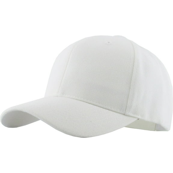 Solid Baseball Cap Velcro Adjustable Closure Plain Dad Hat