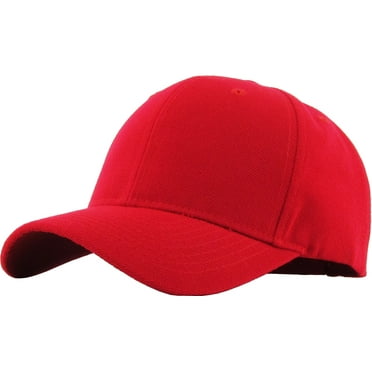 Solid Baseball Cap Velcro Adjustable Closure Plain Dad Hat