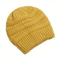 thumbnail image 1 of Solid Beanies Women Knitted Beanie Hat Fashion Autumn Winter Warm Hats Skullies Wool Cap for Women Wholesale, 1 of 6