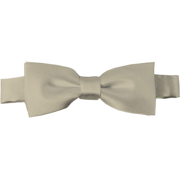 Solid Beige Kid's Pre-Tied Bow Tie