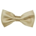thumbnail image 1 of Solid Beige Men's Pre-Tied Bow Tie, 1 of 6
