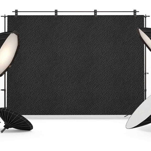 Solid Black Backdrop for Photography,Fabric Photo Background Backdrop,Retro Minimalism Abstract Denim Texture Photo Booth Background for Portrait Photoshoot Video Wedding Decoration Banner 7x5ft