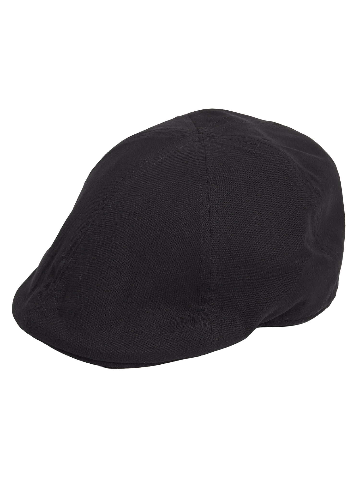 Solid Black Chambray Ivy Hat with Elastic Easy to Fit Back