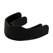 Soldier Sports Solid Black Mouthguard with High Impact Material, For all Sports