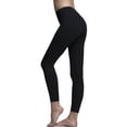 thumbnail image 1 of Solid Black Premium Legging with Yoga Band - Women's Plus TC, 1 of 2
