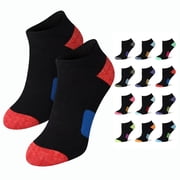 Tipi Toe Womens Athletic Ankle Socks with Arch Support 12-Count