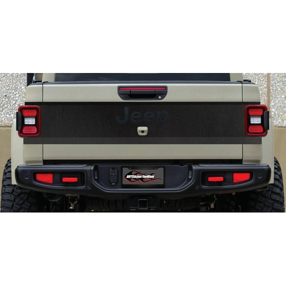 Solid Blackout Tailgate Vinyl Decal Compatible with and Fits Jeep Gladiator JT 2020-2023