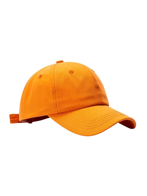 Solid Blank Washed Cotton Baseball Cap ZDNIXIAN Blank Customizable Casual Sun Hat for Outdoor Daily Wear, One Size