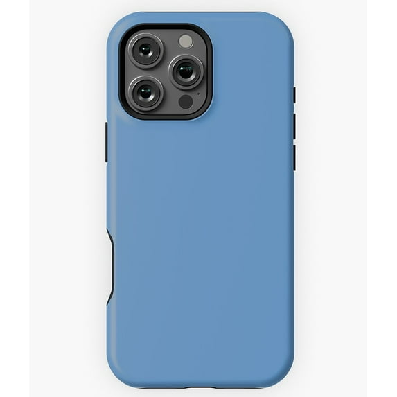 Solid Blue Color M&M Parody Design N7129 Phone Case for iPhone 17 16 15 14 13 12 11 Pro Max