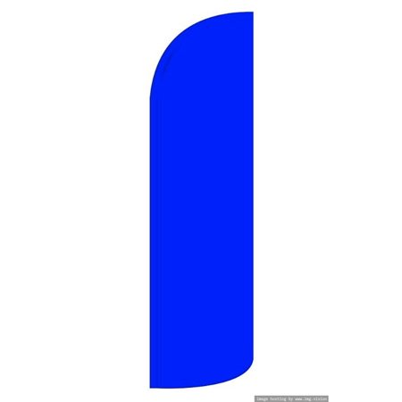 Solid Blue Windless flag Without Pole Advertisement /Business Flags | Feather Flag |