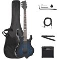 Solid Body Electric Guitar, Flame Design Electric Guitar Kit with