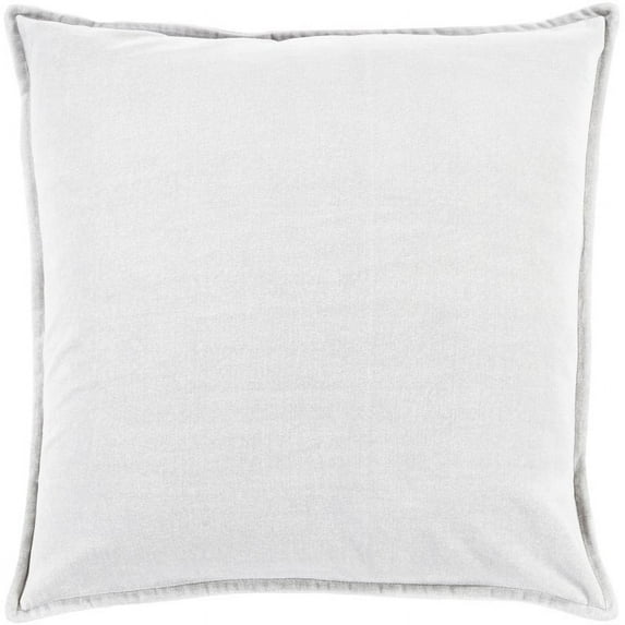 Solid Border CV013-2222P Square 22" x 22" Pillow Cover + Poly Insert